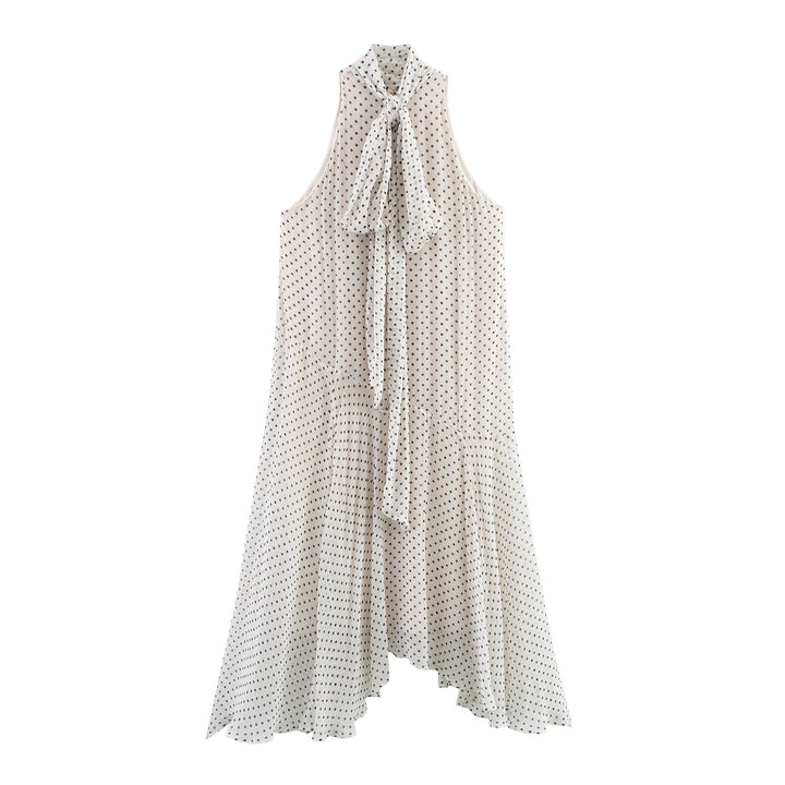 Femme Flydende High-Low Halter Maxikjole Stilla