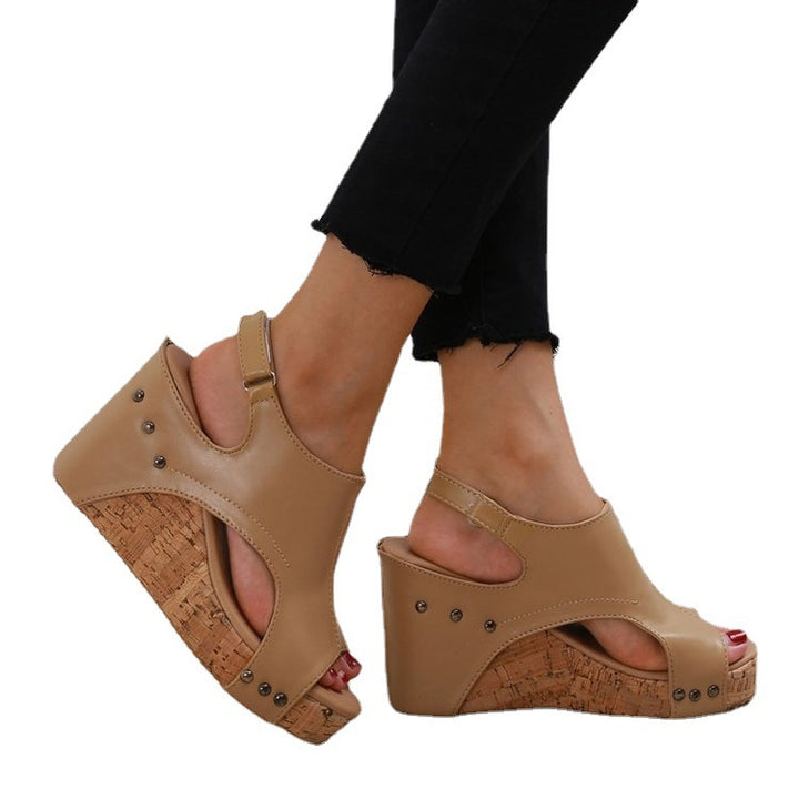 Dame Wedge-Sandaletter med modisk snit og justerbar rem Stilla
