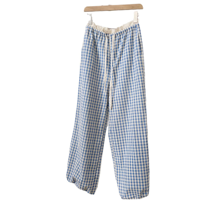 Femme Relaxed Fit Gingham Lounge Bukser Stilla