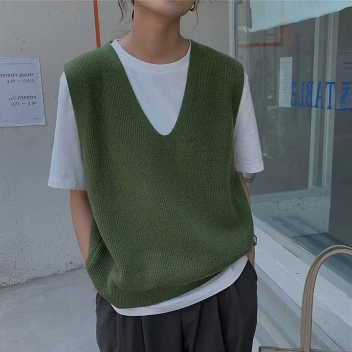 Kvindernes stilfulde sweater med V-hals og løs pasform Stilla