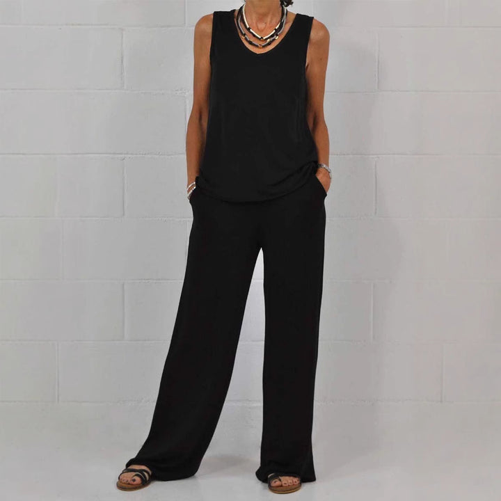 Dame afslappet sommeroutfit med bred pasform Stilla