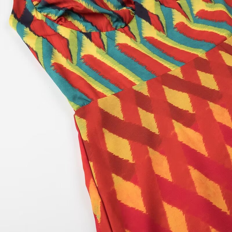 Femme Spaghetti strop Bohemian Maxi Kjole Stilla