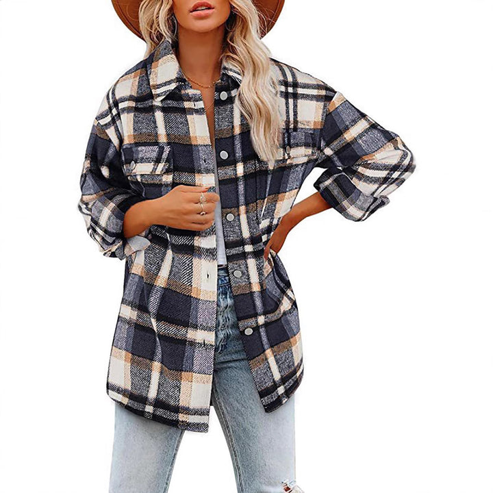 Dame Casual Ternede Overshirt Jakke Stilla