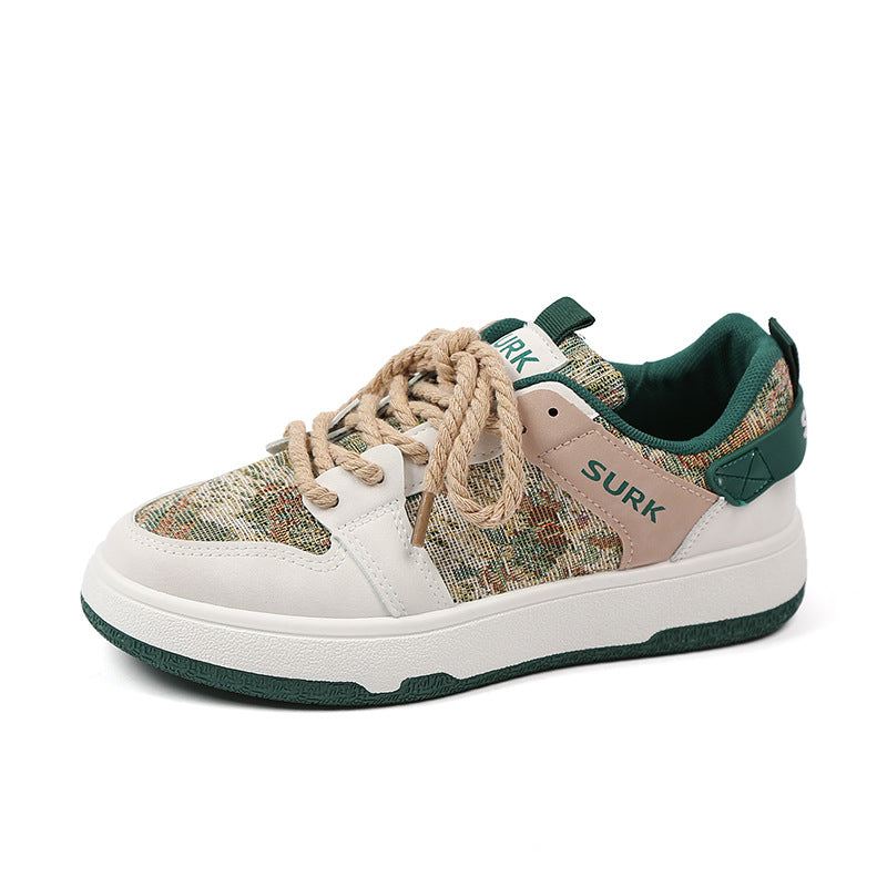 Dame Sneakers med blomsterdesign og robust gummisålsprofil Stilla