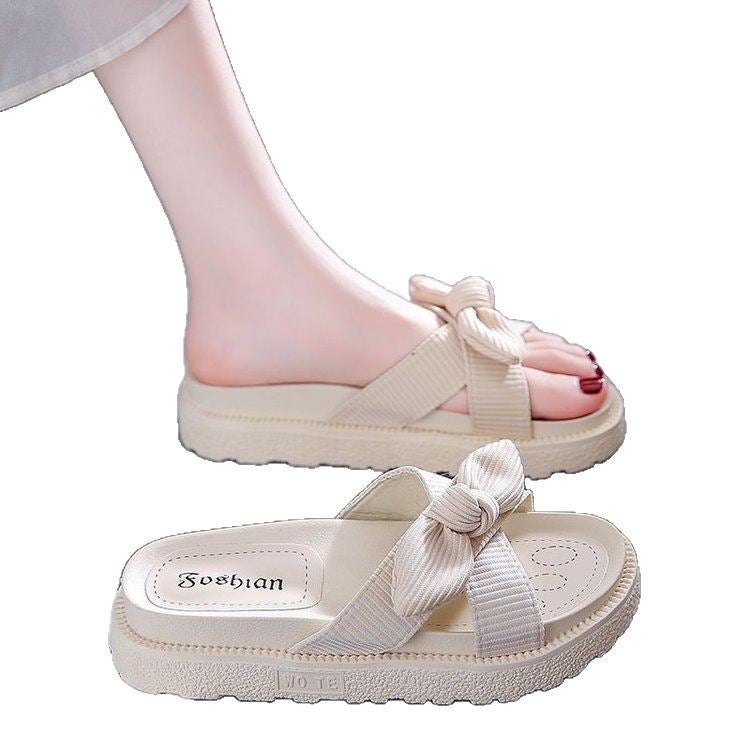Dame Plateau-sandaler med modigt knudedesign og skridsikker sål Stilla