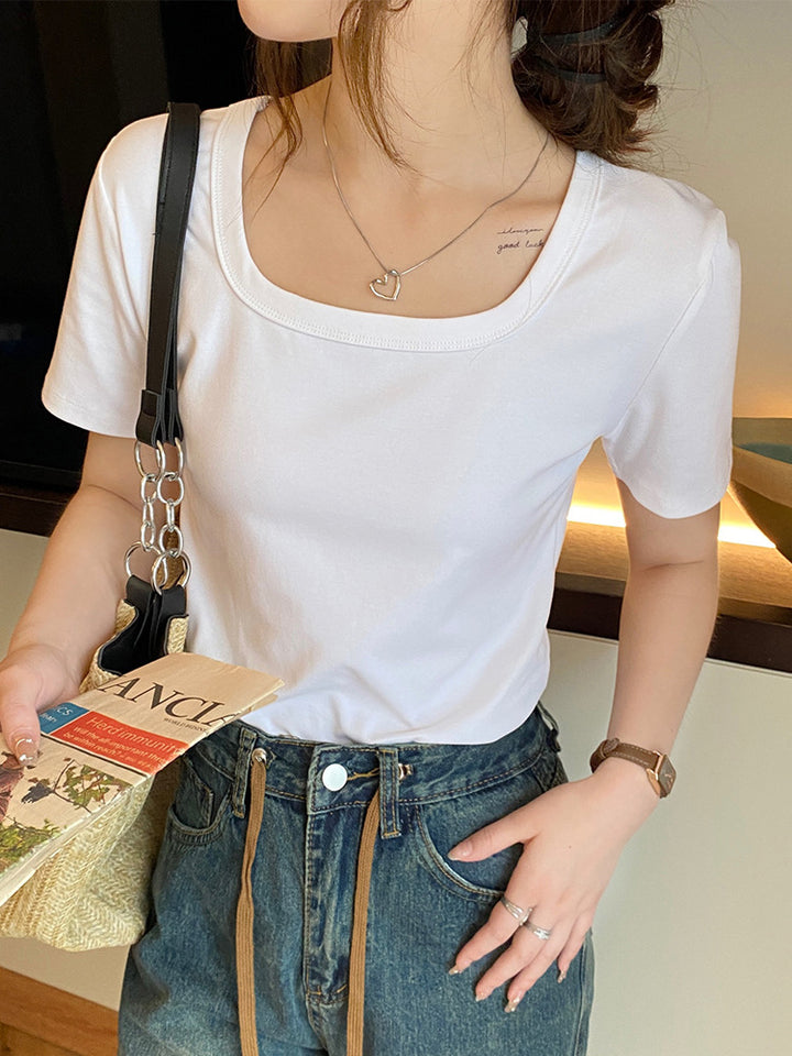 Femme Premium Soft-Fit Fritids T-shirt Stilla