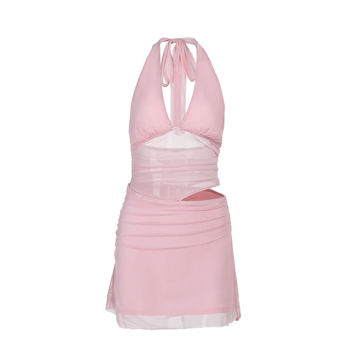 Dame Strapless Rynket Badedragt Stilla