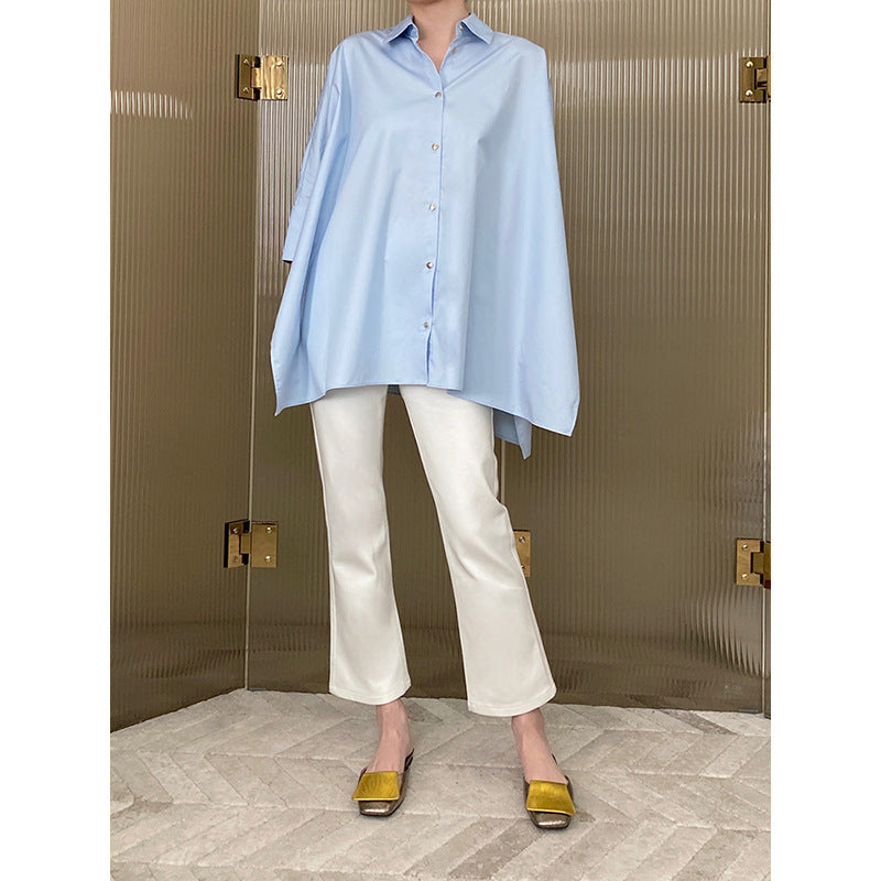 Damer asymmetrisk overshirt med afslappet pasform Stilla