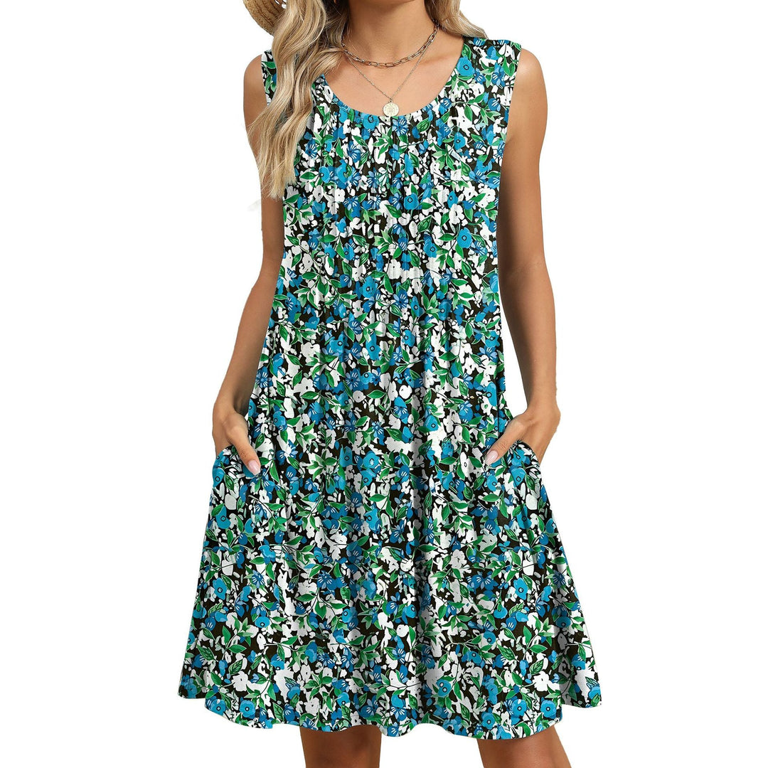 Stilla | Casual Print Tank Top Lomme Kjole