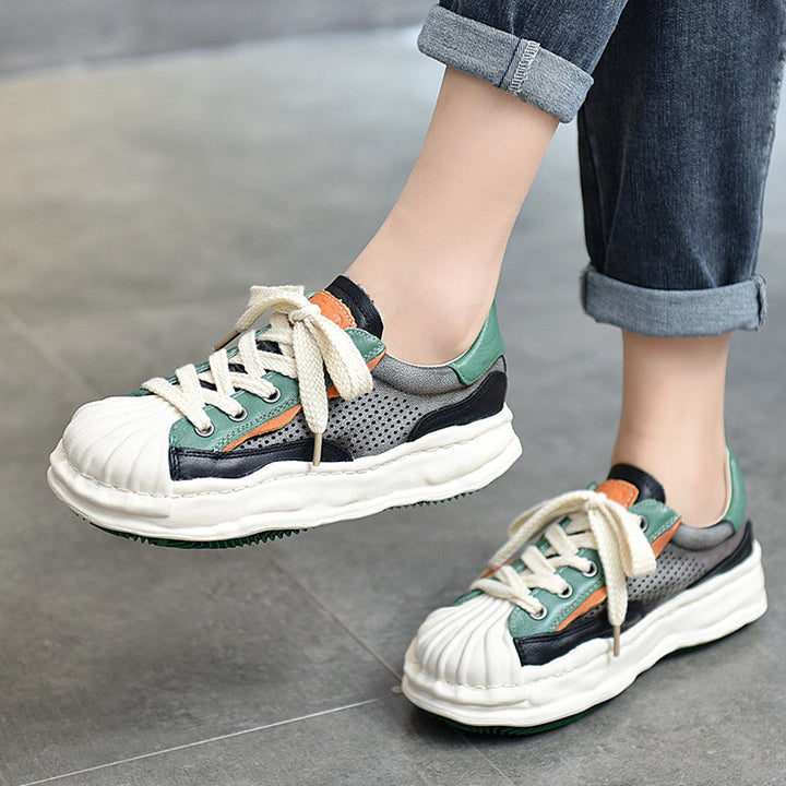Dame modische sneakers med åndbart netoverflade og dæmpende sål Stilla