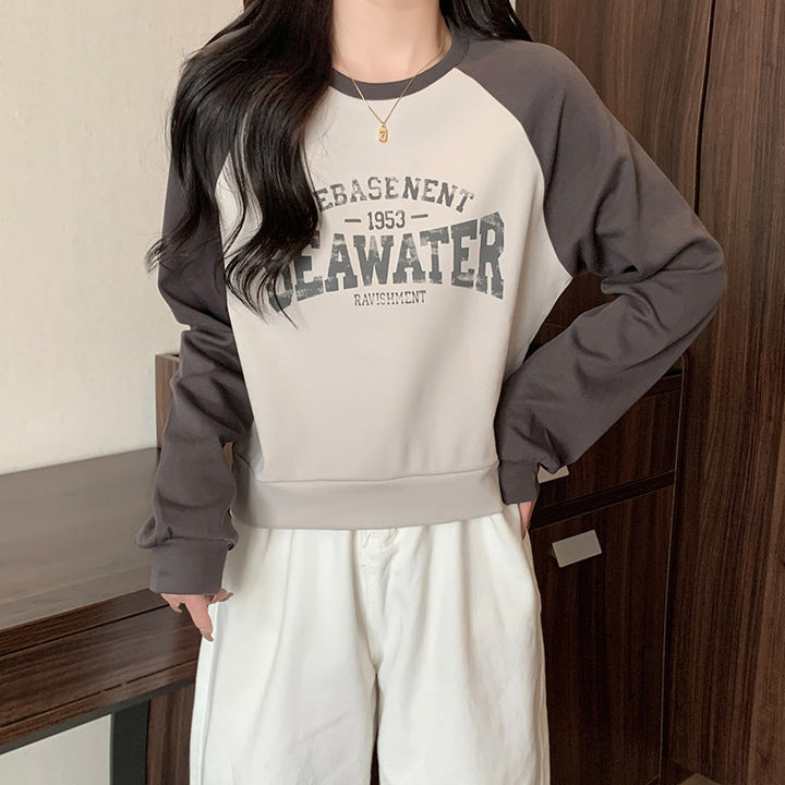 Dame Casual Grafik Rundhals Sweatshirt Stilla