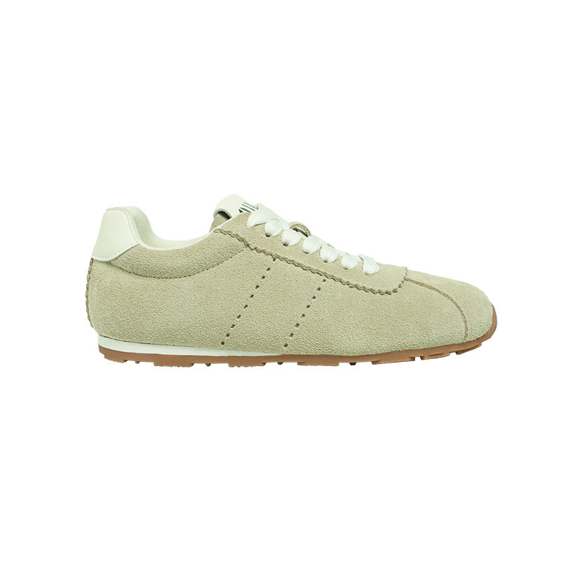 Dame sneakers i sporty vintage-stil med blødt nubukoverflade Stilla