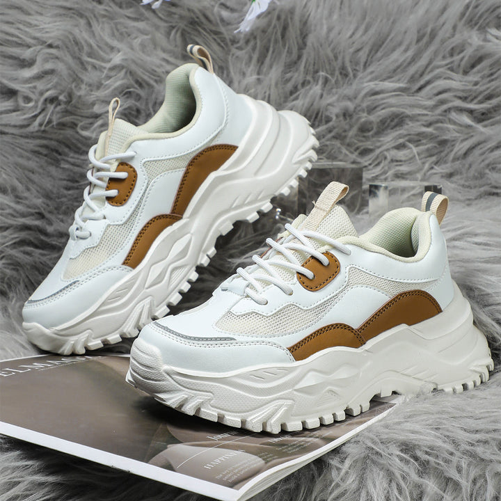 Dame Sporty Chunky-sneakers med støddæmpende sål og åndbart overmateriale Stilla