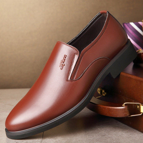 Herrer elegante læderslipper med komfortindlæg Stilla