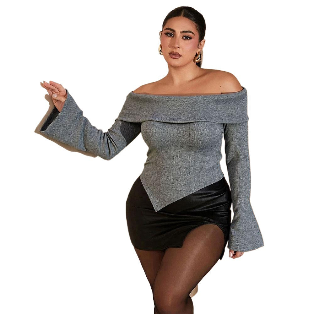 Dame Offshoulder top med bred ærme Stilla