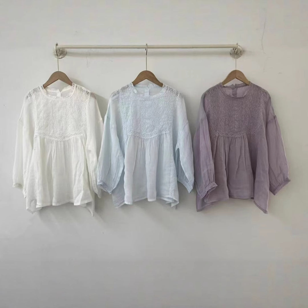 Femme Delicate Spidset Bluse Stilla