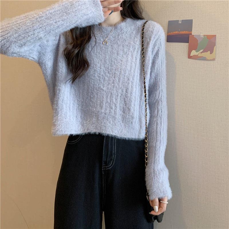 Kvinders hyggelige strikket sweater med blødt materiale Stilla