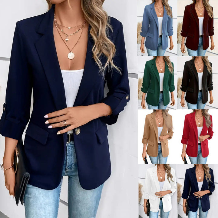 Dame elegant blazer med moderne snit og praktiske lommer Stilla