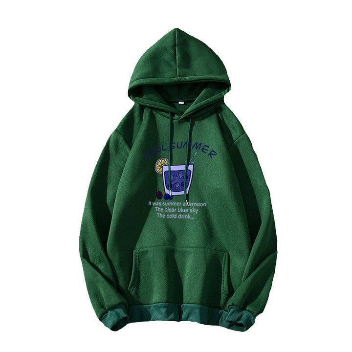 Kvinders hoodie med muntert sommermotiv Skovae