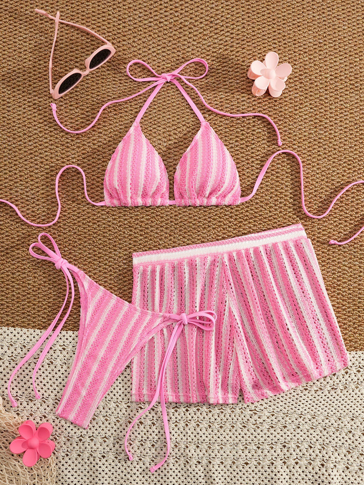 Dame To-delt Strandoutfit Skovae