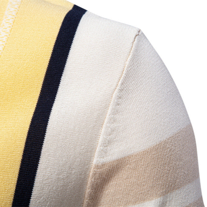 Herrer Polo-shirt med moderne striber fra Stilla