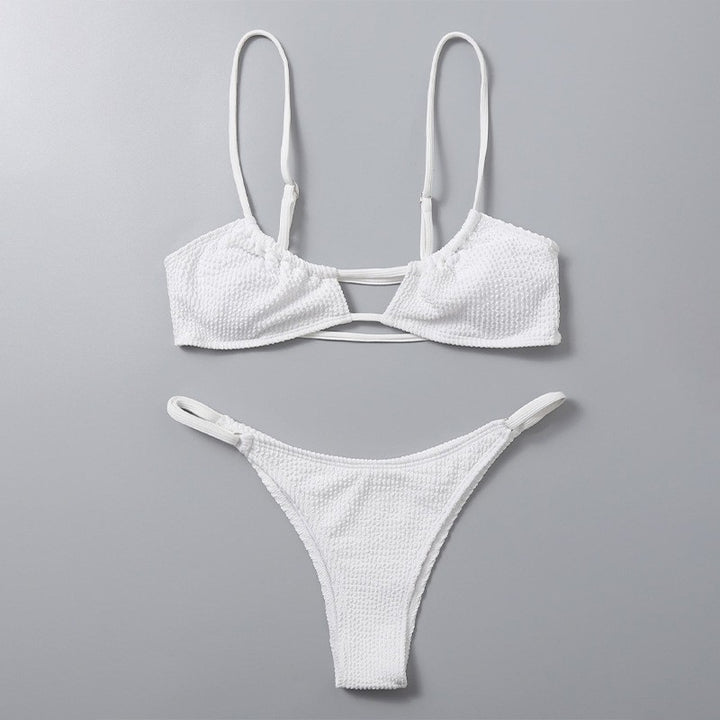 Dame Textureret Bralette Bikini Sæt Stilla