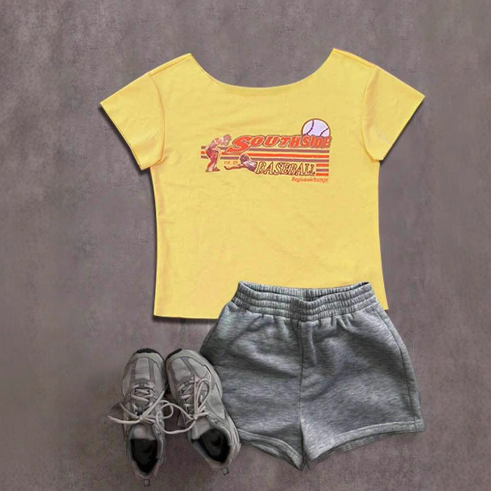 Dame Oversized T-shirt i vintage-stil med kvalitetstryk Stilla