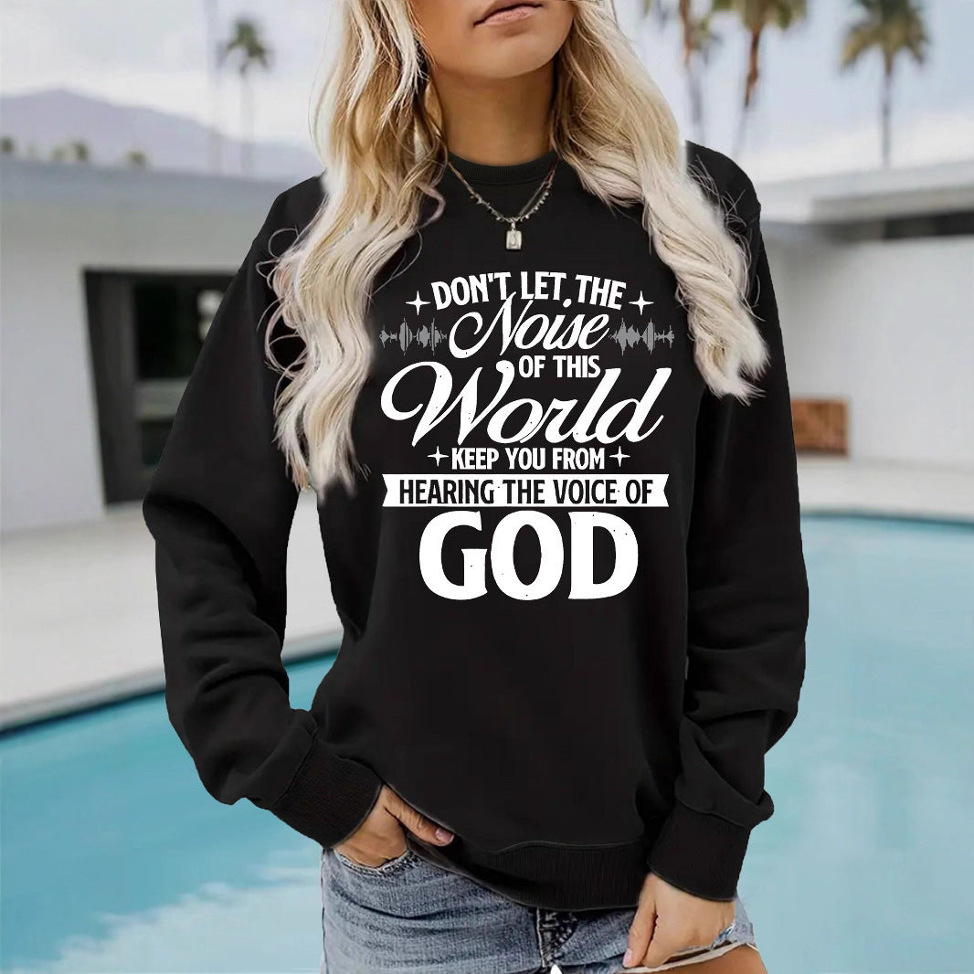 Kvinders sweatshirt med inspirerende print og komfortabel pasform Stilla