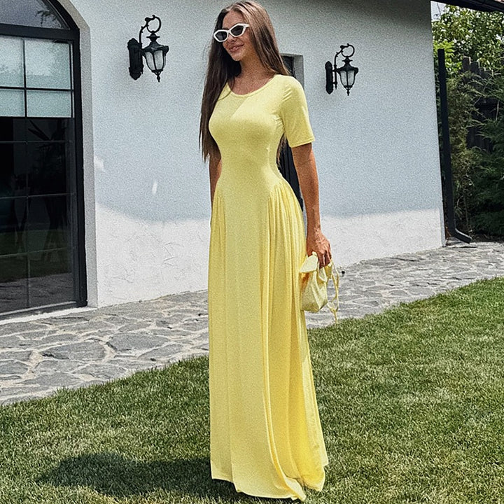 Dame Elegant Maxikjole med smidig pasform Skovae