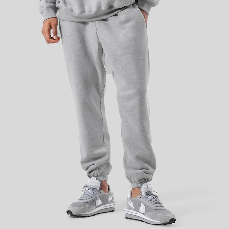 Herrer Behagelige Fleece-Joggingbukser med elastisk talje og dybe sidelommer Stilla