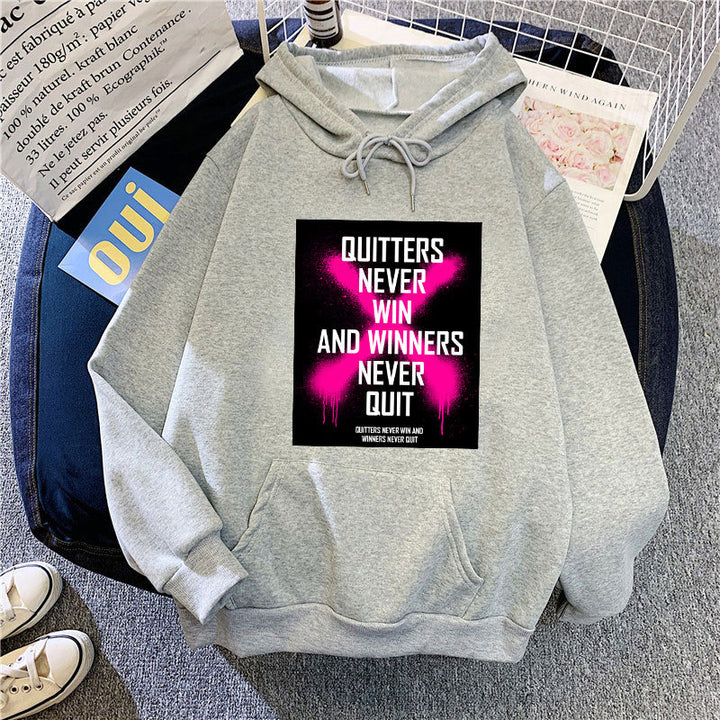 Dame hoodie med inspirerende motiv Skovae