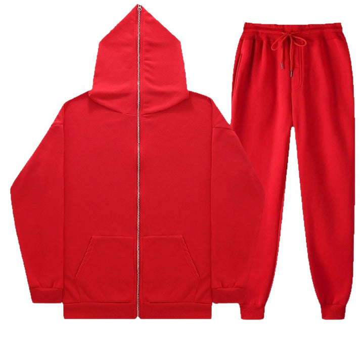 Kvinders afslappede sæt med afslappet zip-hoodie og komfortable joggingbukser Skovae