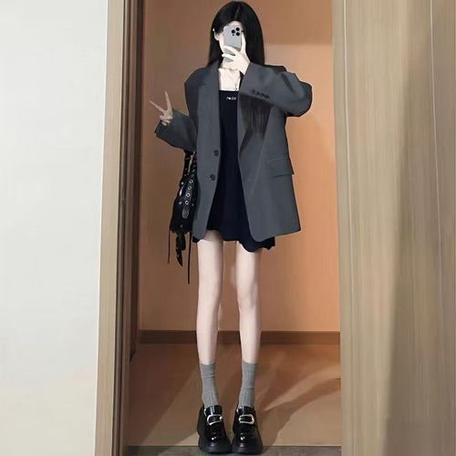Kvinders Oversized Blazer med Lommer Stilla