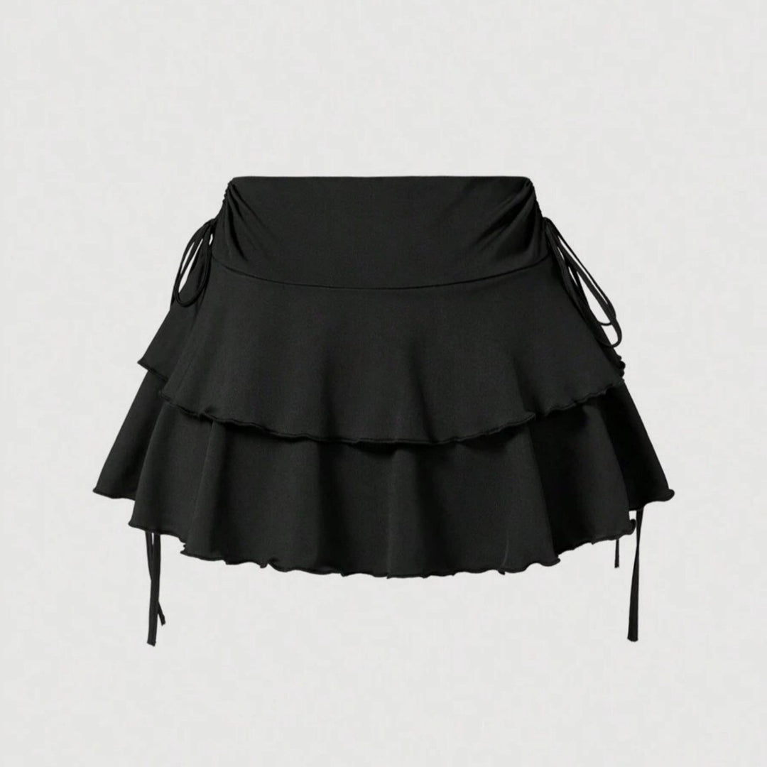 Dame Sommerligt Crop-Top og Mini-Nederdel Sæt Skovae