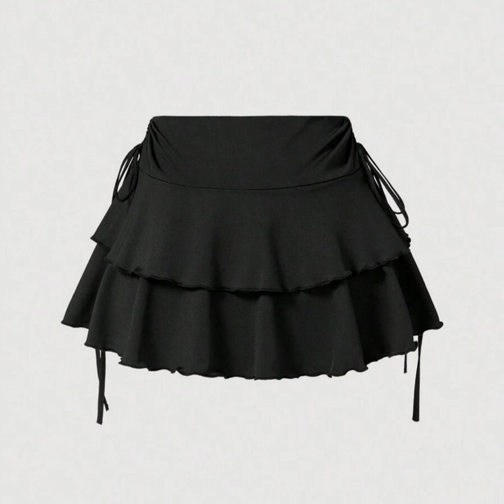 Dame Sommerligt Crop-Top og Mini-Nederdel Sæt Skovae