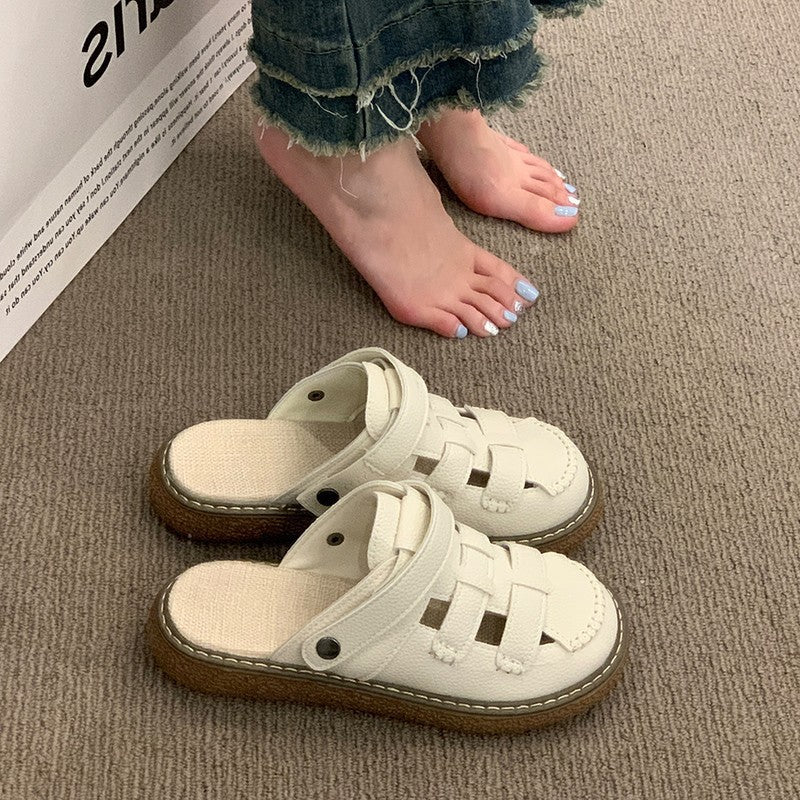Dame Stilfulde Cross-strap Slide Mules Stilla