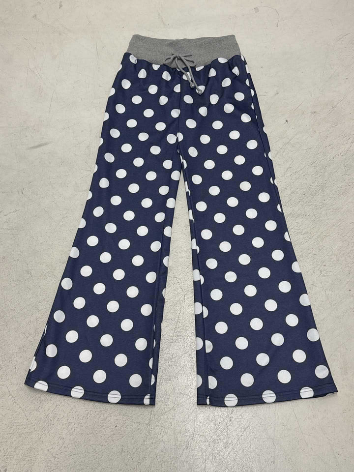 Dame fritidsbukser med løs pasform og farverigt polka dot design Skovae