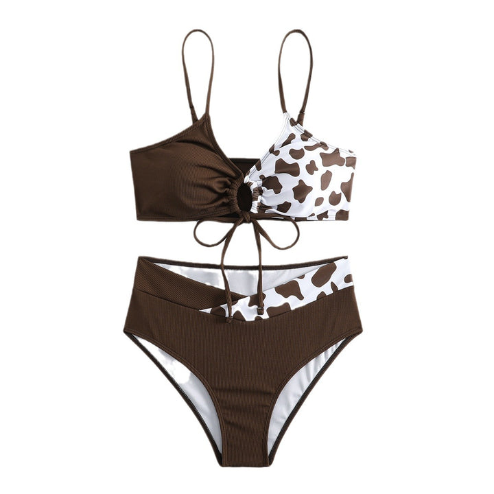 Dame Triangel-Bikini med justerbare bånd og innovativt design Skovae
