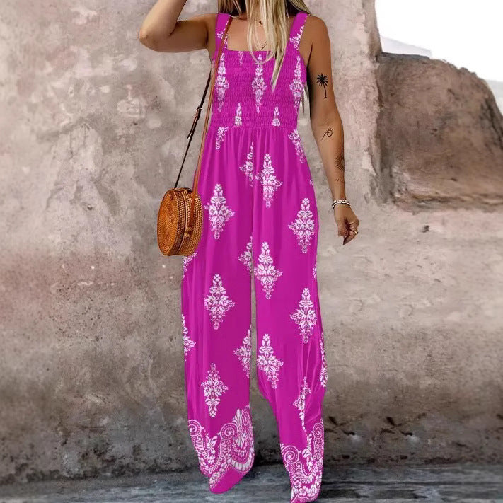 Dame bohemian-inspireret bred ben jumpsuit Stilla