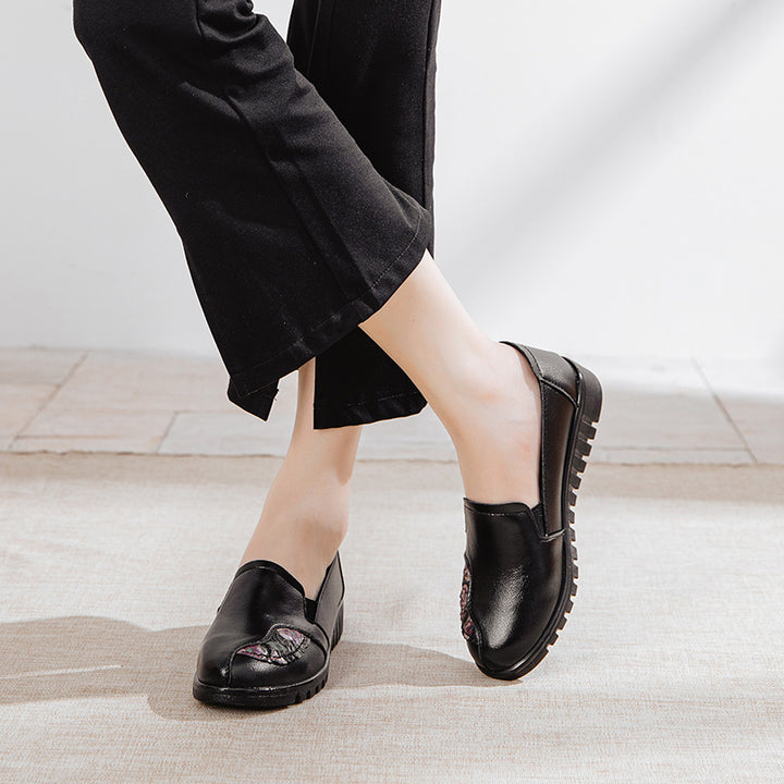 Femme Stilige Blomster Detalje Slipper Sko Stilla