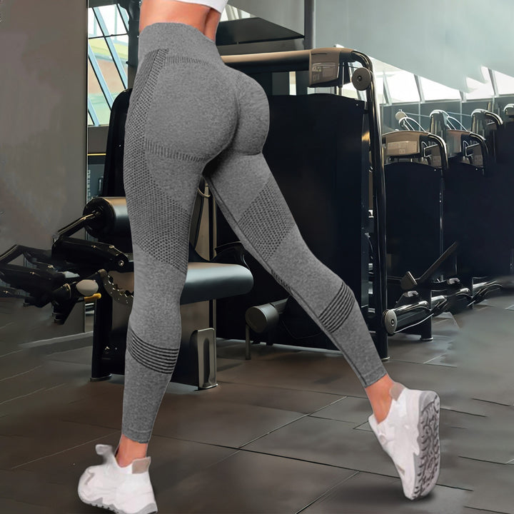 Dame Sport-Leggings med høj talje og åndbart design Skovae