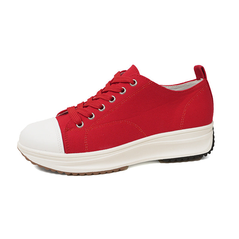 Dame Sporty Sneakers med åndbar canvas-overflade og komfortabel dæmpning Stilla