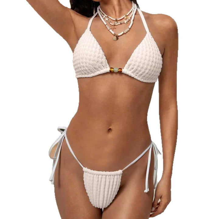 Dame Triangel-Bikini med accentueret bindebånd Skovae
