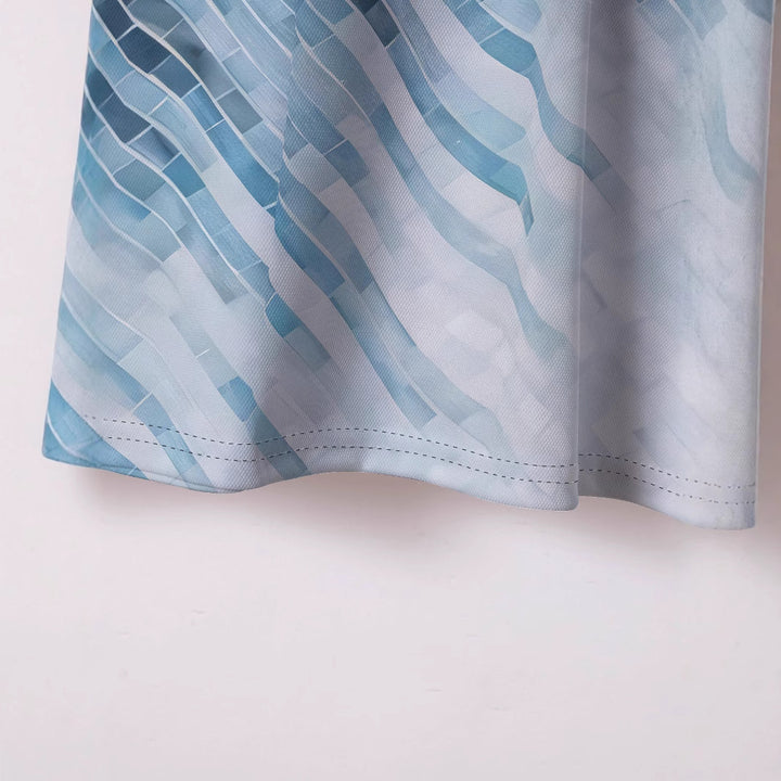 Herrer Poloshirt med dynamisk grafikdesign Stilla