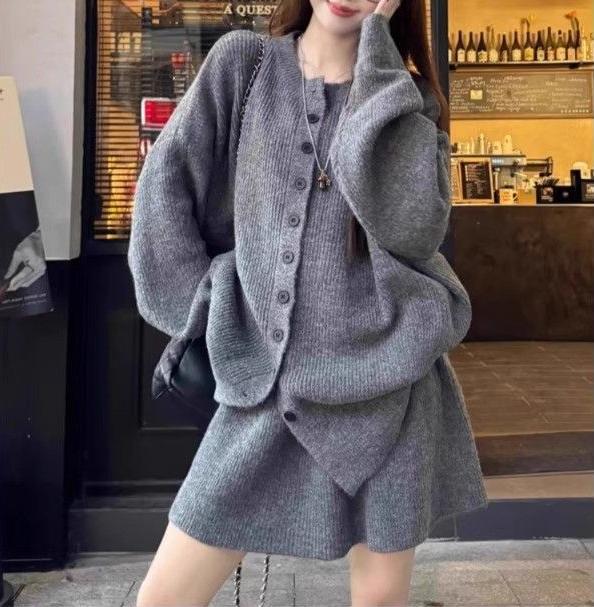 Kvinders hyggelige strik cardigan i oversized stil Stilla