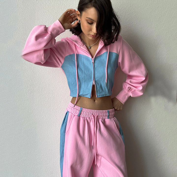 Stilla | Stilfuld Cardigan Hat Tracksuit To-dels Sæt