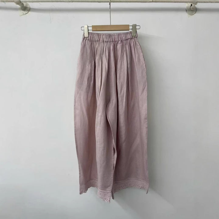 Femme Letvægts Luftige Linned Culottes Stilla
