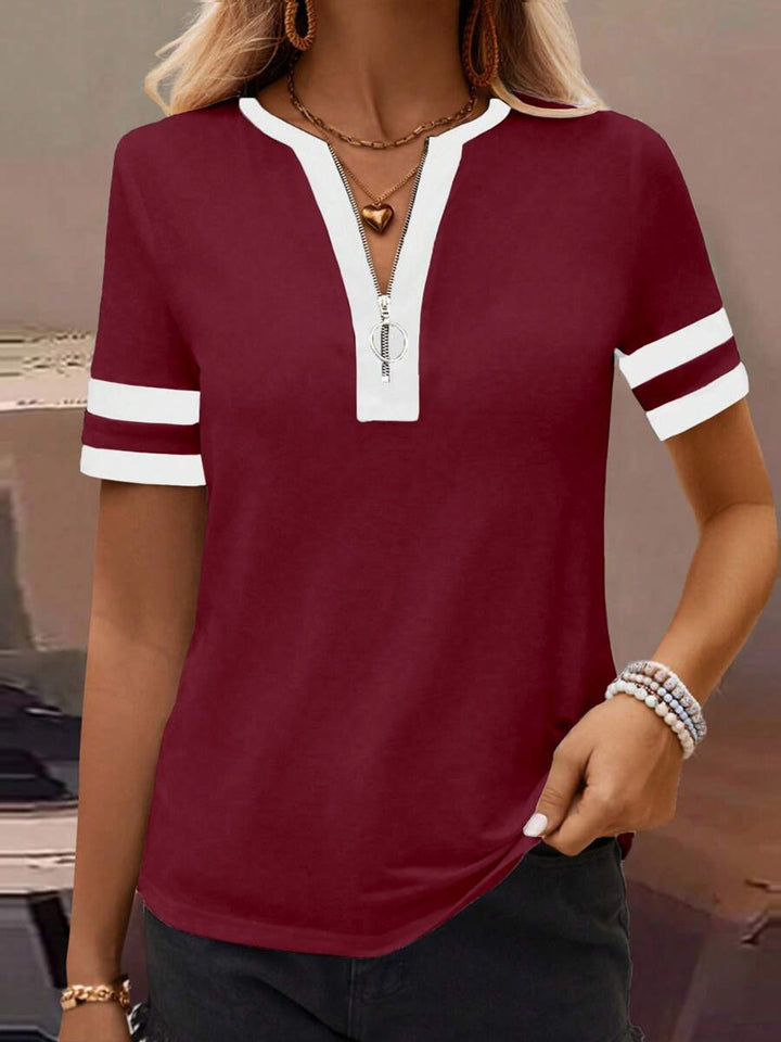 Damer Sports polo-shirt med lynlås Stilla