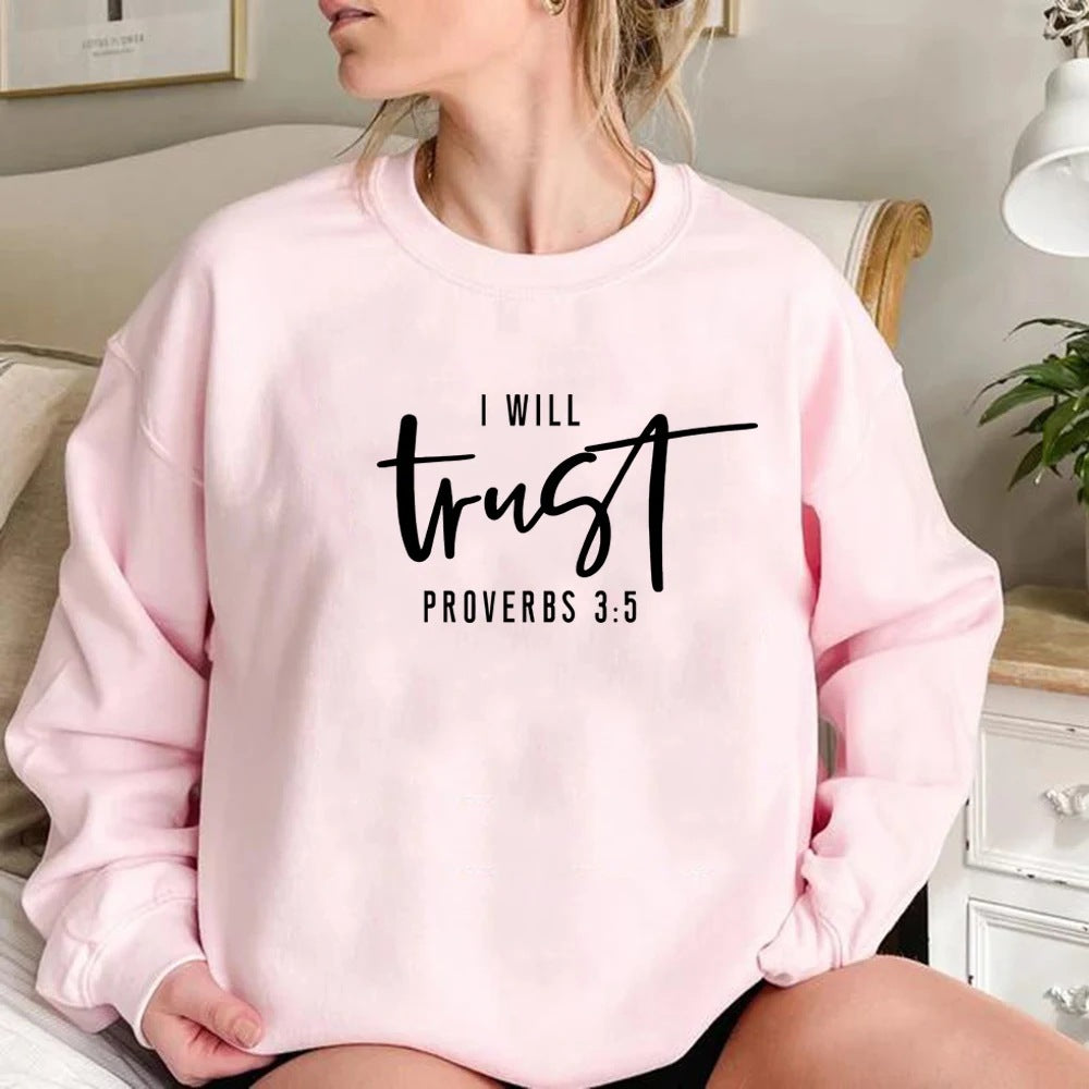 Kvinders sweatshirt med motiverende tekst og komfortabel pasform Stilla