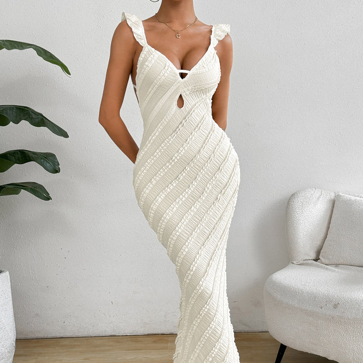 Dame maxikjole i elegant chiffon-stil Stilla